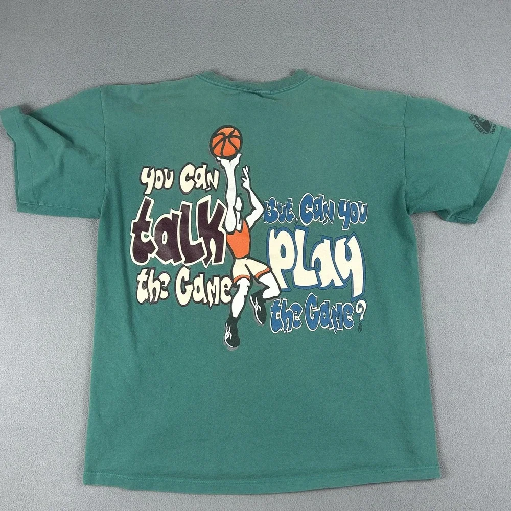 Vintage Reebok‎ Above The Rim Shirt Mens Large Green Basketball Graphic 90s Tee